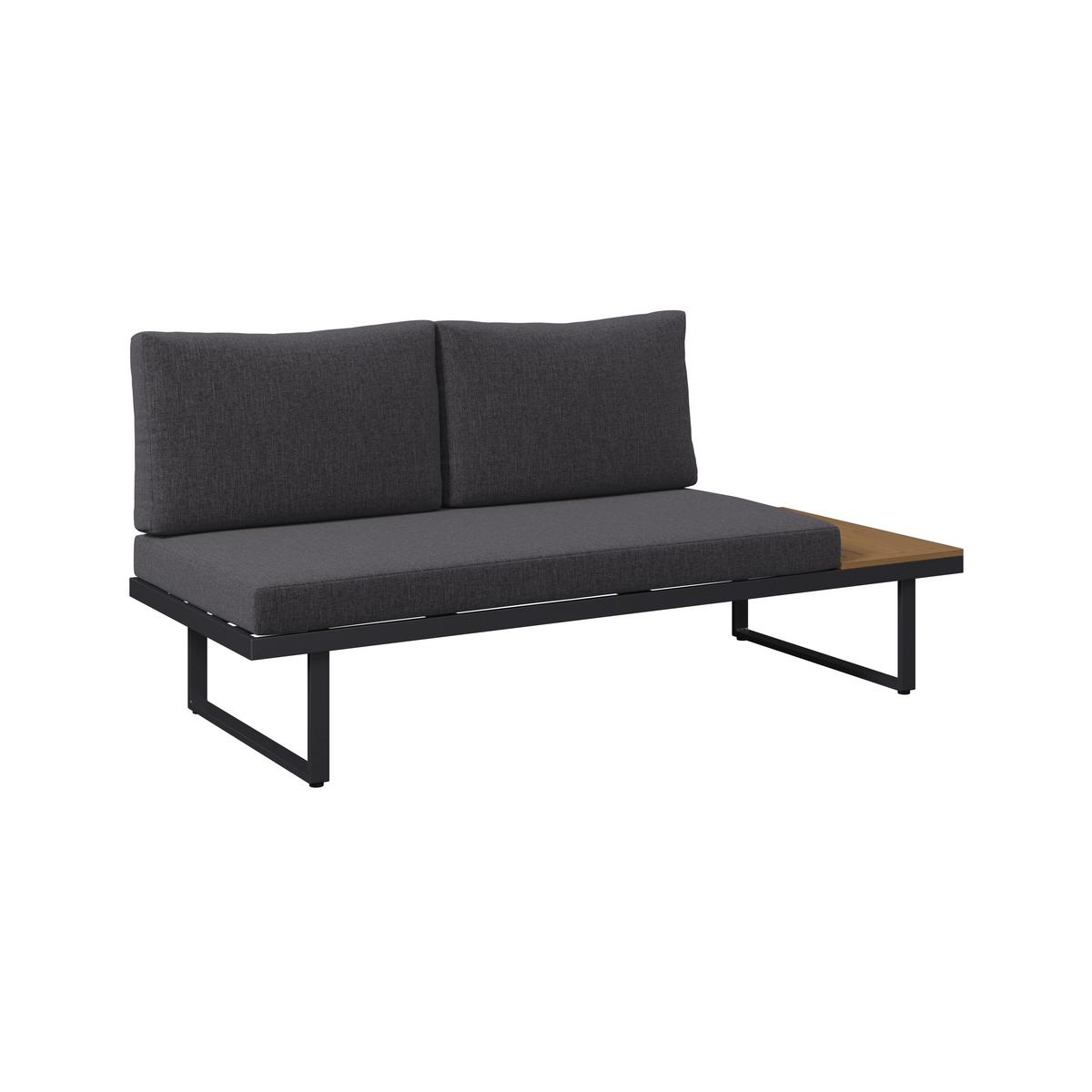 Loungegarnitur Montreal II - Dunkelgrau/Naturfarben, MODERN, Kunststoff/Textil (250/180cm) - Beldano