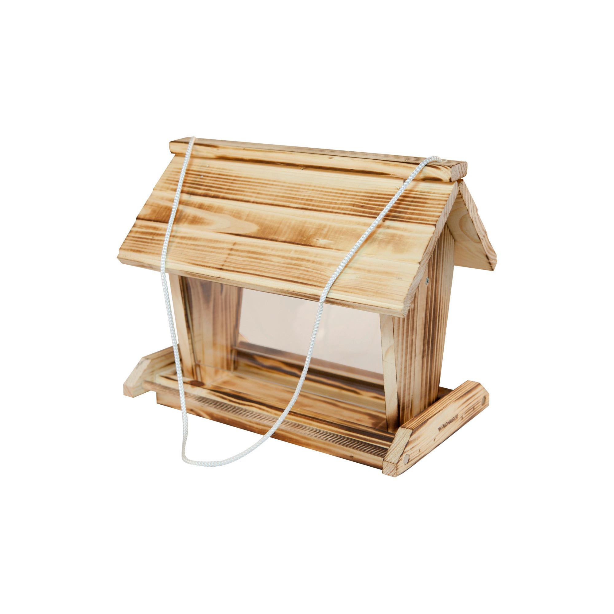 Vogelfuttersilo Grossvenediger ,kiefer - Naturfarben, Basics, Holz (18/28/24cm) - Windhager