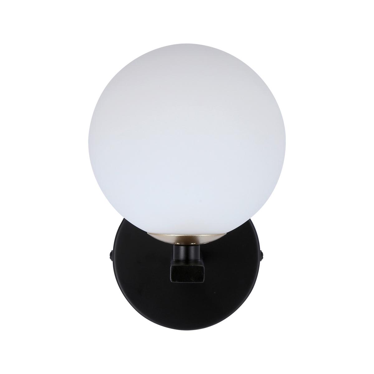 Wandleuchte 21-01221 Kama - Goldfarben/Schwarz, KONVENTIONELL, Metall (20/12/19cm)