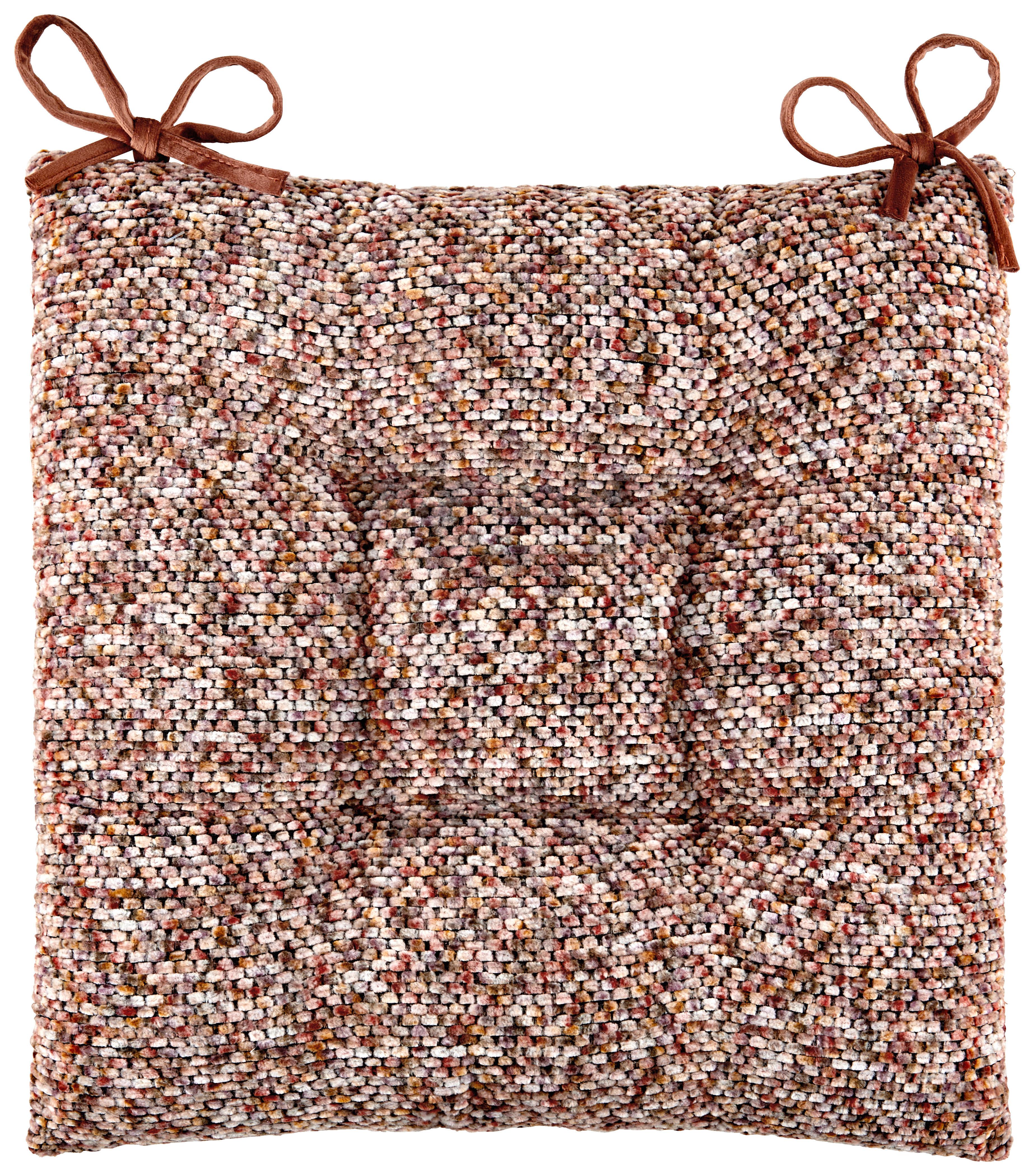 Sitzkissen Alena - Terracotta, MODERN, Textil (40/40/4cm) - Luca Bessoni