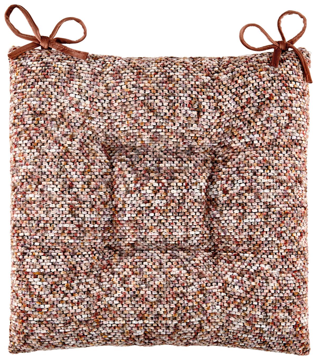 Sitzkissen Alena - Terracotta, MODERN, Textil (40/40/4cm) - Luca Bessoni