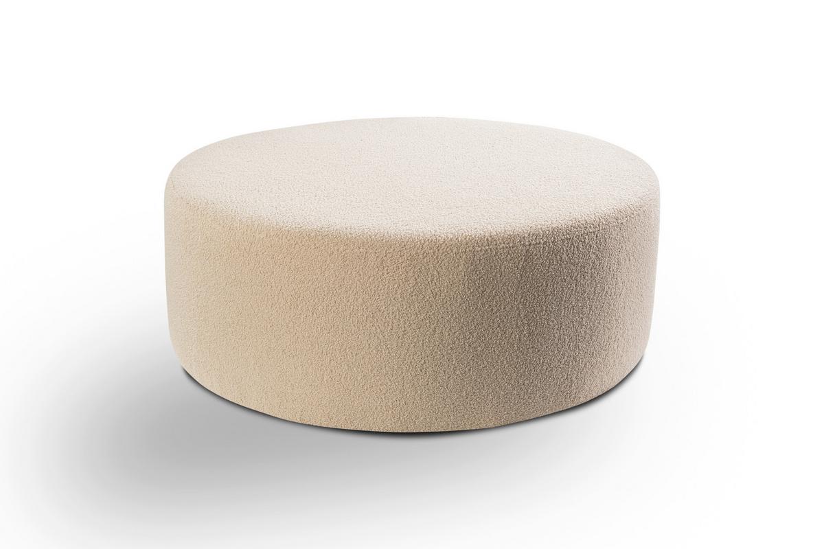 Hocker Kolo Beige B: 103cm - Beige/Schwarz, Basics, Textil (103/39/103cm) - MID.YOU