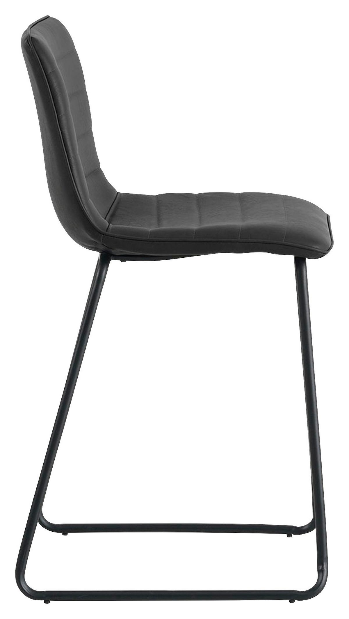 Barhocker-set Milan - Schwarz, KONVENTIONELL, Kunststoff/Textil (49/98/54,5cm) - MID.YOU