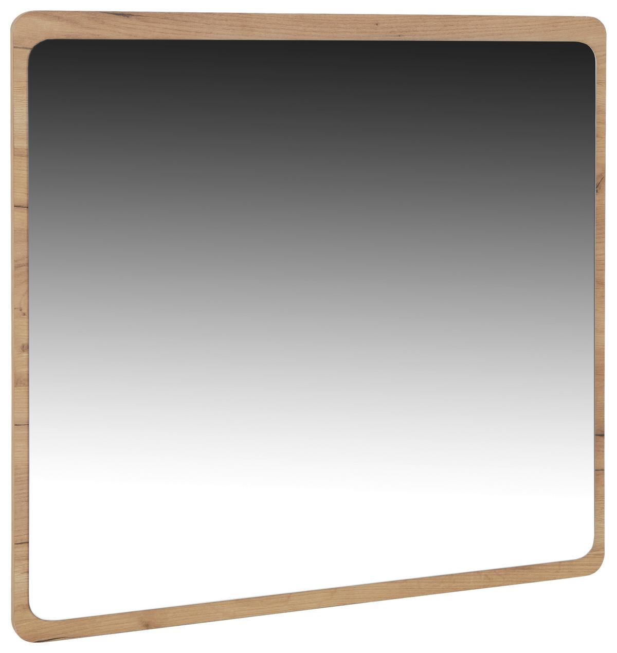 Spiegel Fontana 84x83 Cm, Kraft Eiche Gold Dekor - Eichefarben, MODERN, Glas/Holzwerkstoff (84/83/2cm)