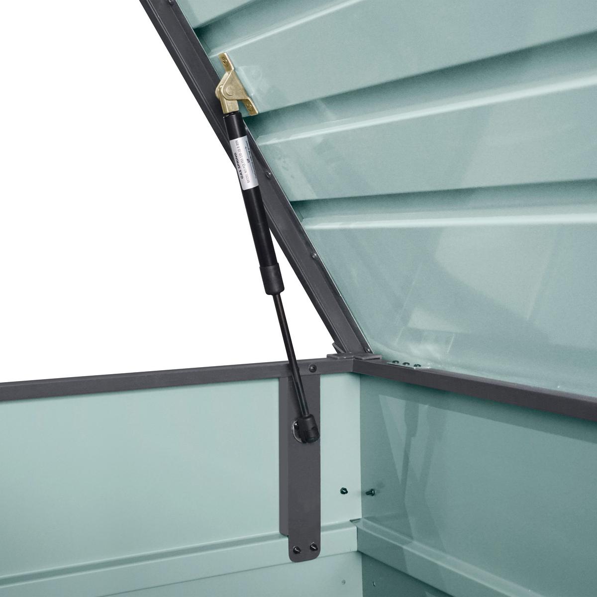 Kissenbox Metall Grau - Anthrazit, Basics, Metall (132/60/62cm) - Ambia Garden