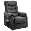 Fernsehsessel Nino Dunkelgra B: 78 Cm - Dunkelgrau/Schwarz, Design, Textil (78/107/93cm) - Livetastic
