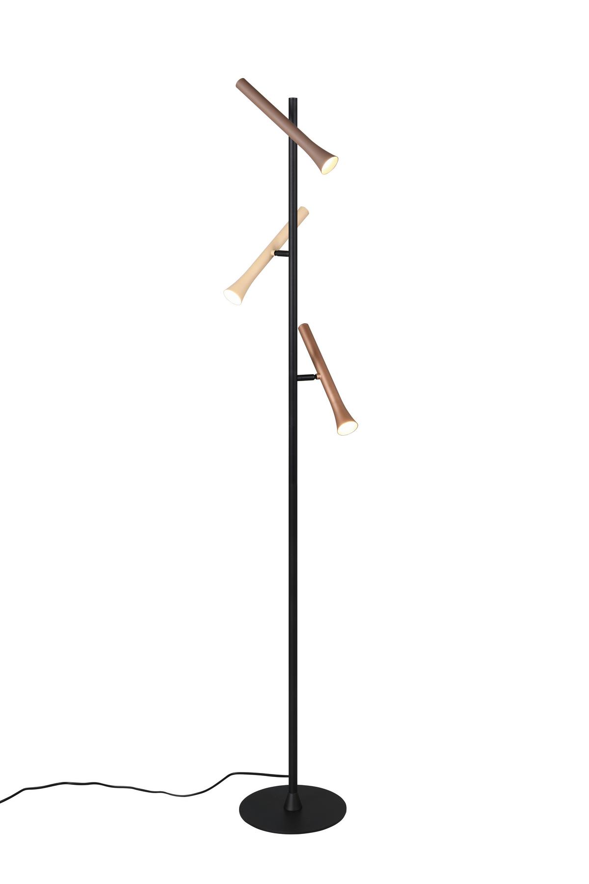 LED-Stehleuchte 452010317 Fiato - Beige/Multicolor, Design, Metall (23/150cm) - Trio Leuchten