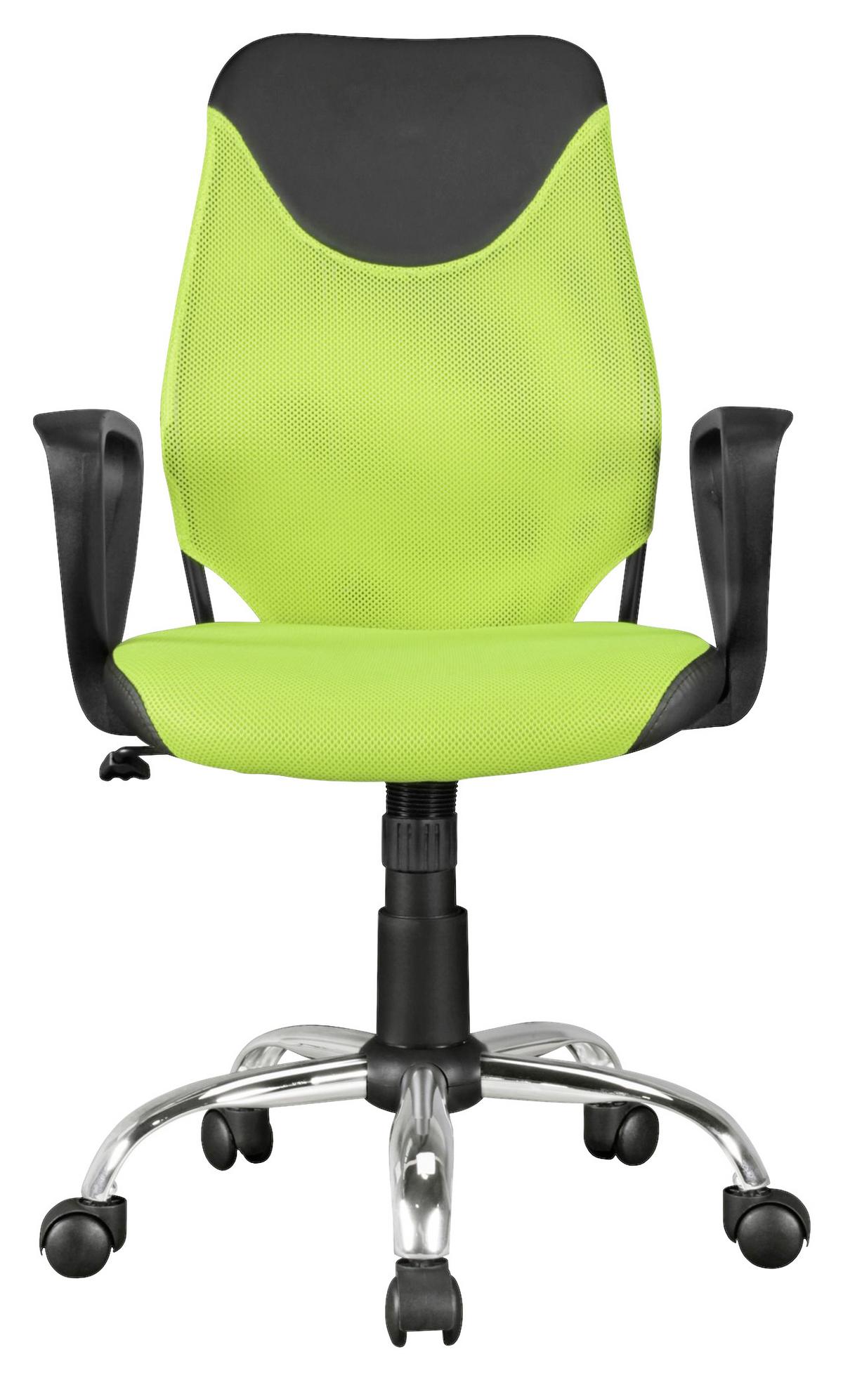 Otočná stolička pre dieťa Kika zelená - limetková/čierna, Modern, kov/plast (60/105/60cm) - MID.YOU