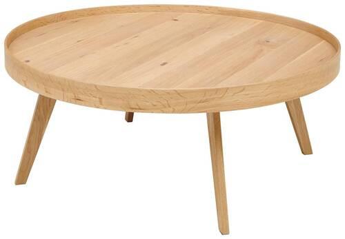 Konferenční stolek P: 90cm - přírodní barvy, Moderní, dřevo/kompozitní dřevo (90/38cm)
