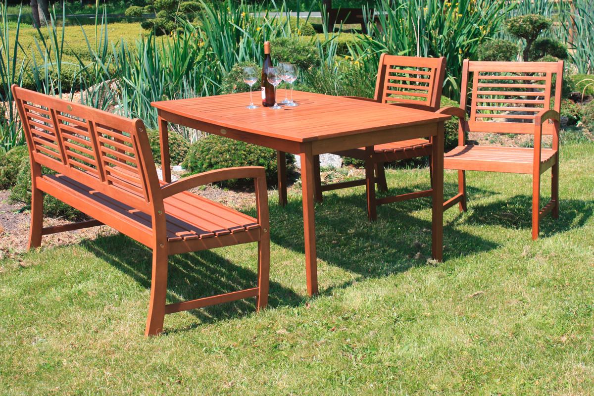 Gartensessel Stapelbar Madison Eukalyptusholz - Eukalyptusholzfarben, Basics, Holz (56/90/59cm) - Gardenson