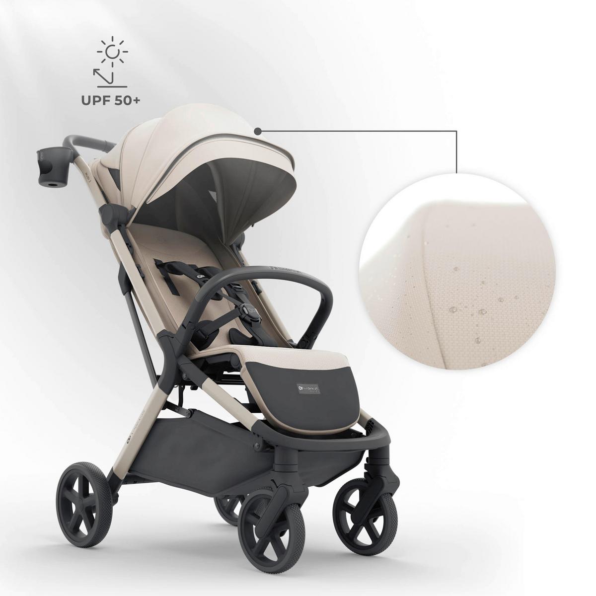 Kinderwagen Beige/Anthrazit - Multicolor, Basics, Kunststoff/Textil (68,5/53/106,5cm) - Kinderkraft