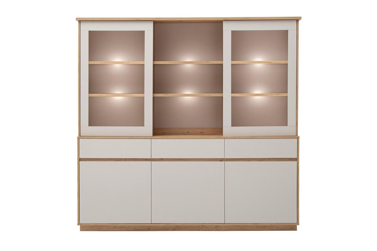 Buffet Sonora Kashmir/Eiche B: 202cm - Kaschmir/Eiche Artisan, Design, Holzwerkstoff (202/199/40cm) - MID.YOU