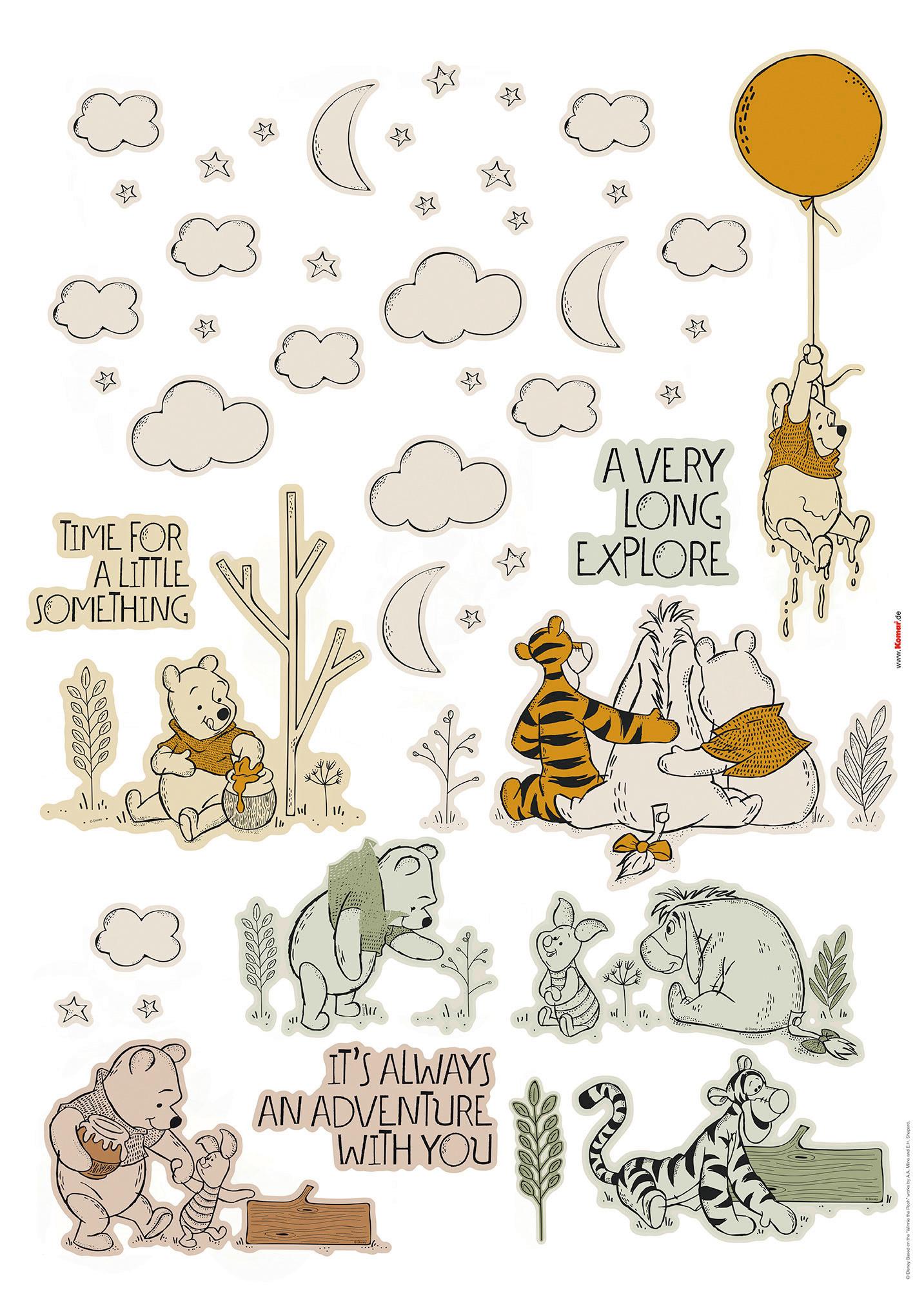 Wandtattoo Winnies Woodland - Multicolor, Basics, Kunststoff (50/70cm) - Komar