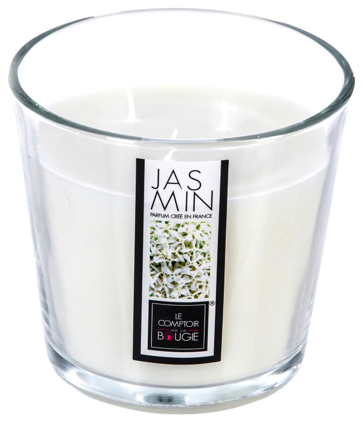 Svíčka ve skle Lisa - modrá/růžová, přírodní materiály/sklo (12,5/13,5cm) - Mömax