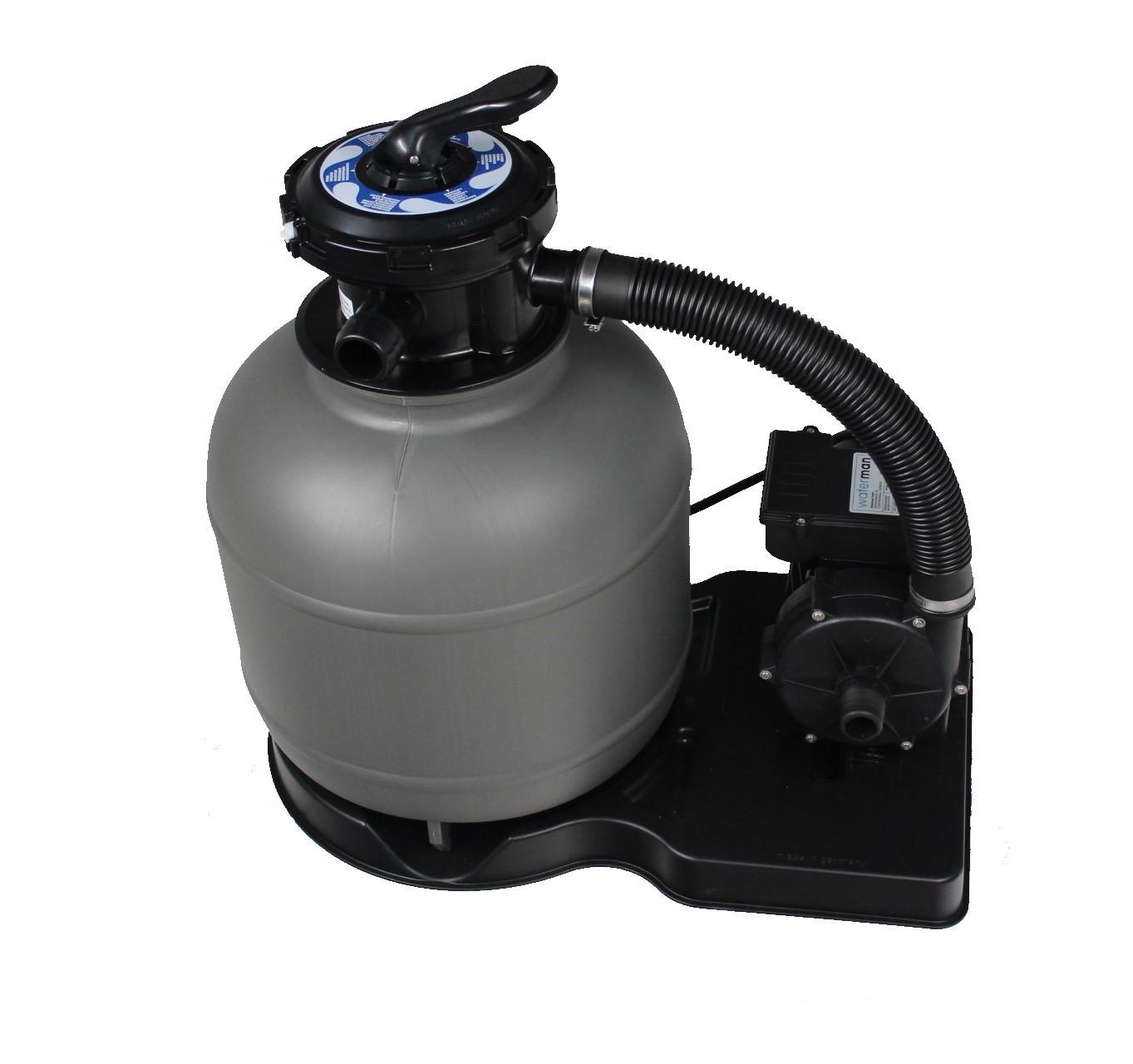 Sandfilterpumpe Eurostar Plus Grau/schwarz 4.000 L/h - Schwarz/Grau, Basics, Kunststoff (41,2/54,5cm)