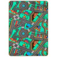 Spielteppich Straße Multicolor Bobby 100x175 Cm - Multicolor, Basics, Kunststoff (100/175cm) - Ondega