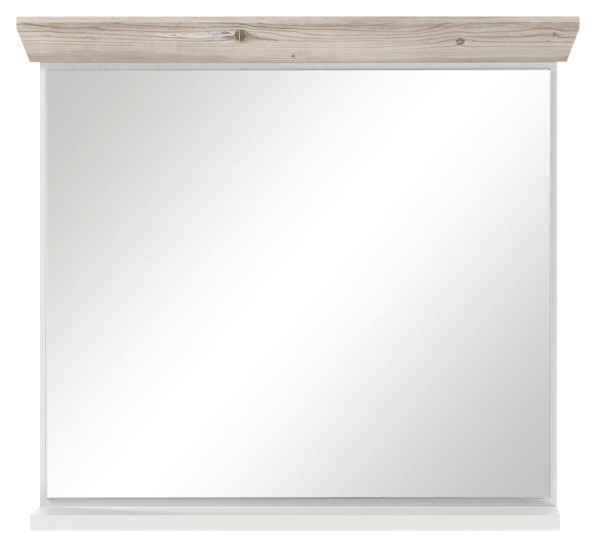 Badezimmer Florenz Pinienfarben B: 81cm - Weiß/Pinienfarben, Design, Naturmaterialien/Holzwerkstoff (81/200/46cm) - MID.YOU