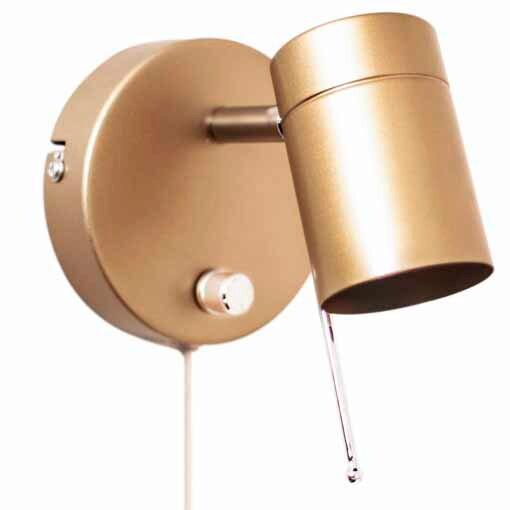 Wandleuchte Correct 1-Flammig Goldfarben - Goldfarben, Basics, Metall (11/13cm) - By Rydéns