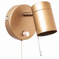 Wandleuchte Correct 1-flammig Goldfarben - Goldfarben, Basics, Metall (11/13cm) - By Rydéns