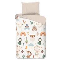 KINDERBETTWÄSCHE REMI - Sandfarben/Beige, Trend, Textil (140/200cm)