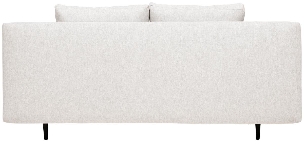 Schlafsofa Bobbio Beige B: 204cm - Beige/Schwarz, MODERN, Textil (204/90/95cm) - MID.YOU