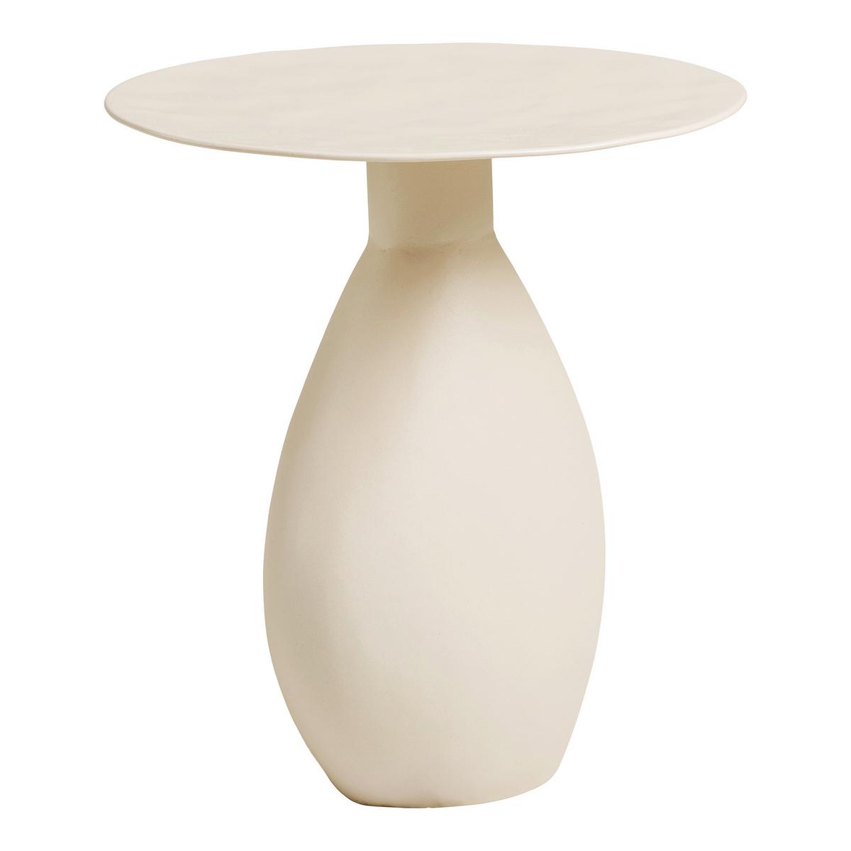 Beistelltisch Calais Creme B: 36cm - Creme, Design, Metall (36/36/40cm) - MID.YOU
