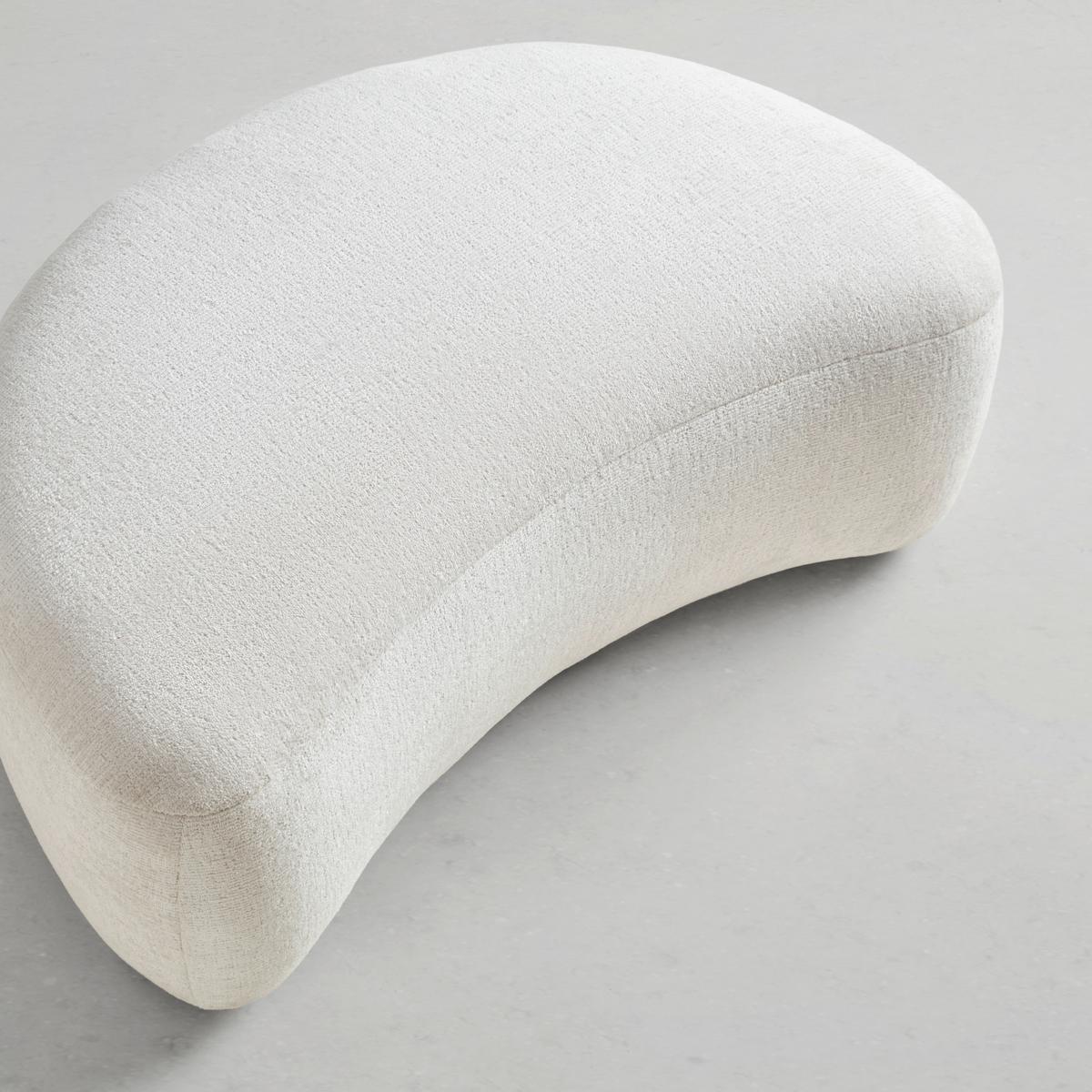 Taburetka LEONAS, béžová žinylka - černá/béžová, Moderní, textil/plast (102/42/66cm) - Premium Living