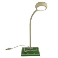 LED-Kindertischlampe Fußball Feld Grün/Weiß Schnurschalter - Weiß/Grün, Basics, Holz/Kunststoff (15/37/20cm) - Niermann