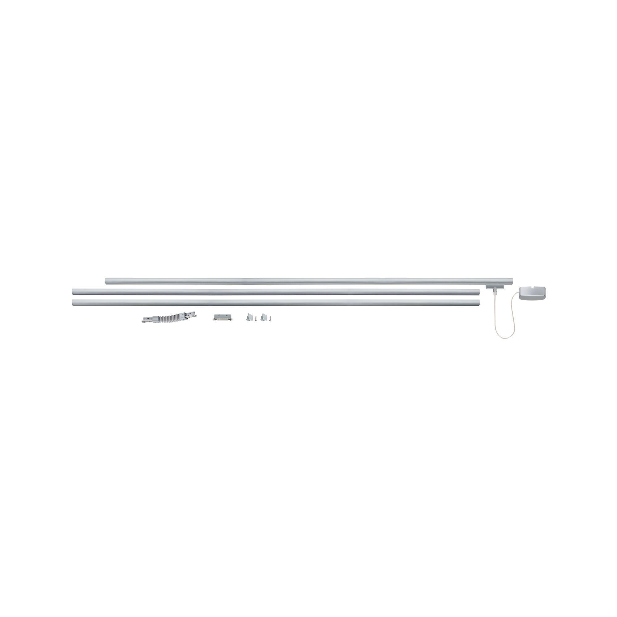 Schienensystem Urail Basissystem Light&easy - Chromfarben, Design, Metall (310cm) - Paulmann