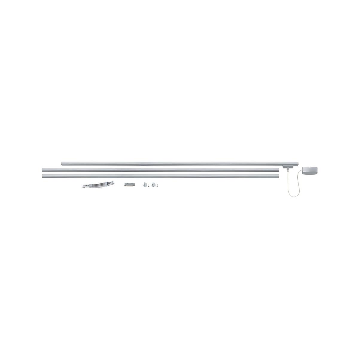 Schienensystem Urail Basissystem Light&easy - Chromfarben, Design, Metall (310cm) - Paulmann