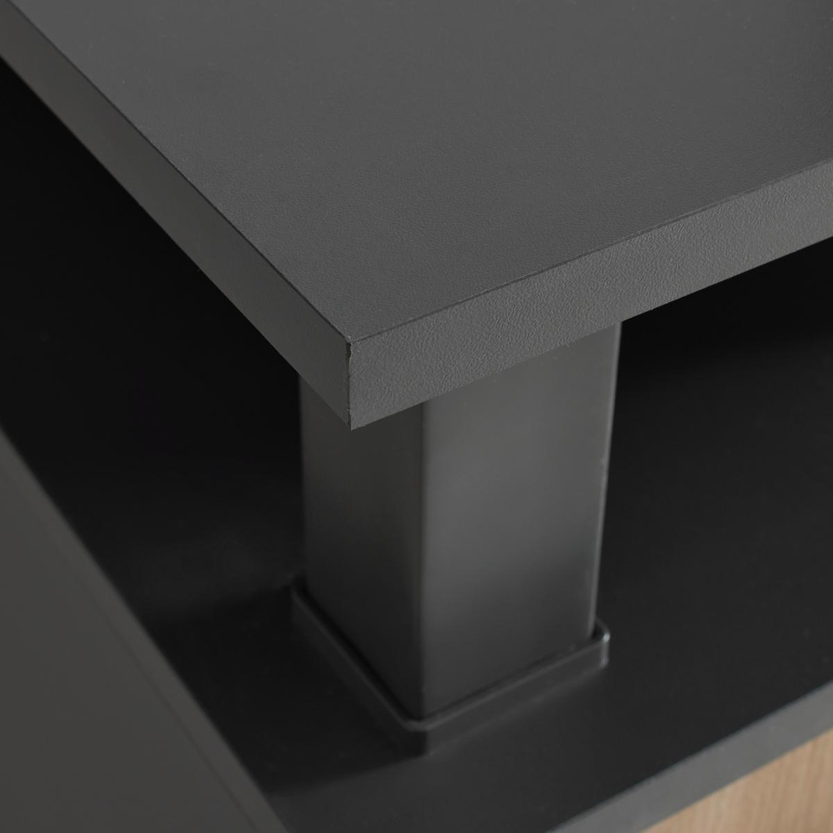 ŠIROKÁ KOMODA MONTANA -EXKLUSIV- - antracitová/dub artisan, Modern, kompozitné drevo/plast (140/90,6/38cm) - Mömax