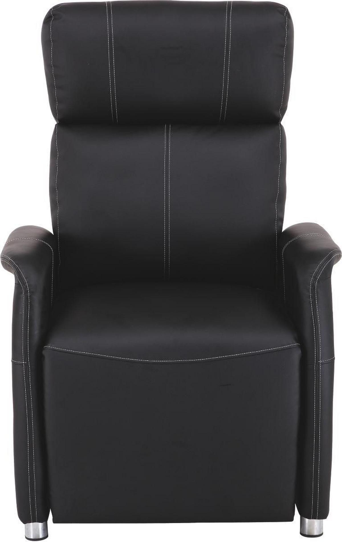 Tv-fotel Spirit - fekete, Modern, textil/fa (78/113,5/90cm) - Luca Bessoni