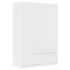 Drehtürenschrank Costa Weiß B: 136 cm - Weiß, MODERN, Holzwerkstoff (136/197/54cm) - Rauch Möbel
