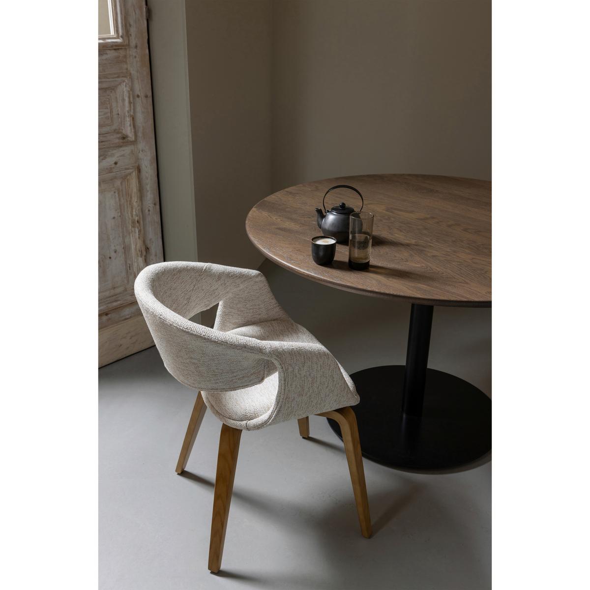 Armlehnstuhl-Set Yossi Naturfarben B: 57cm - Naturfarben, MODERN, Holzwerkstoff/Textil (57/78/57cm) - Livetastic