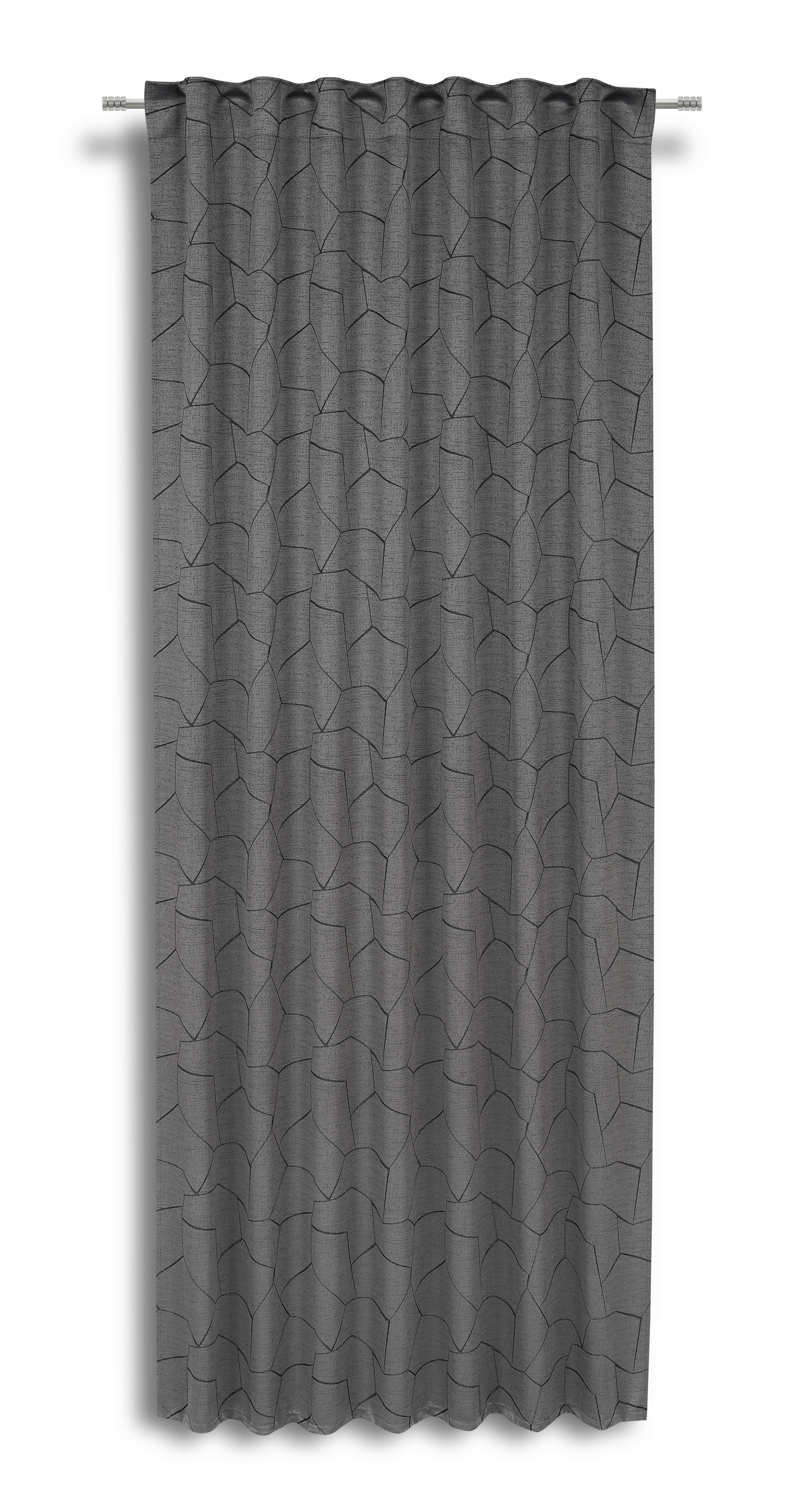 Vorhang mit Band Marga 140x245 cm Taupe - Taupe, MODERN, Textil (140/245cm) - Luca Bessoni