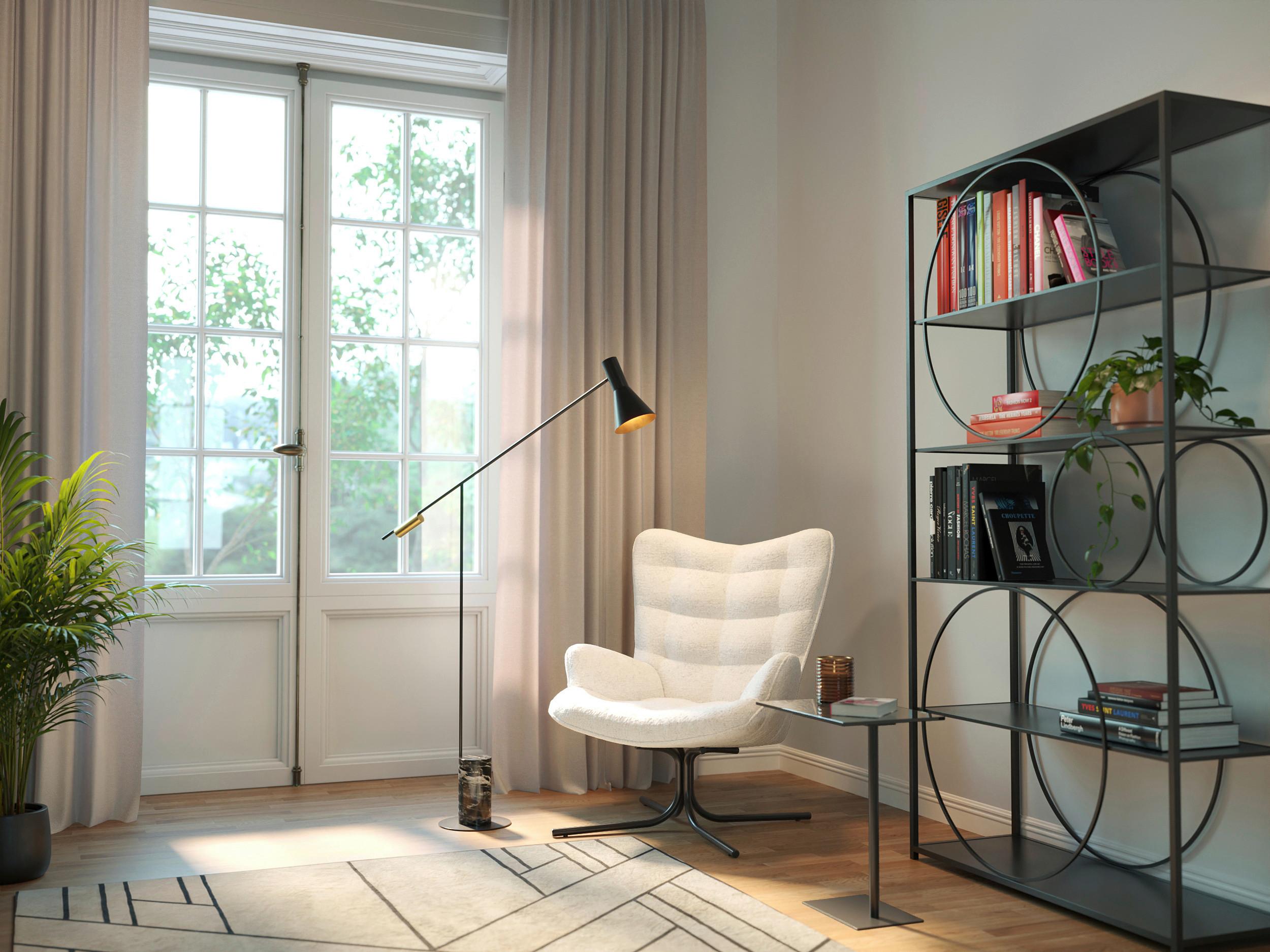 Sessel Oscar Beige B: 82 Cm - Beige/Schwarz, Design, Textil (82/95/73cm) - Kare-Design