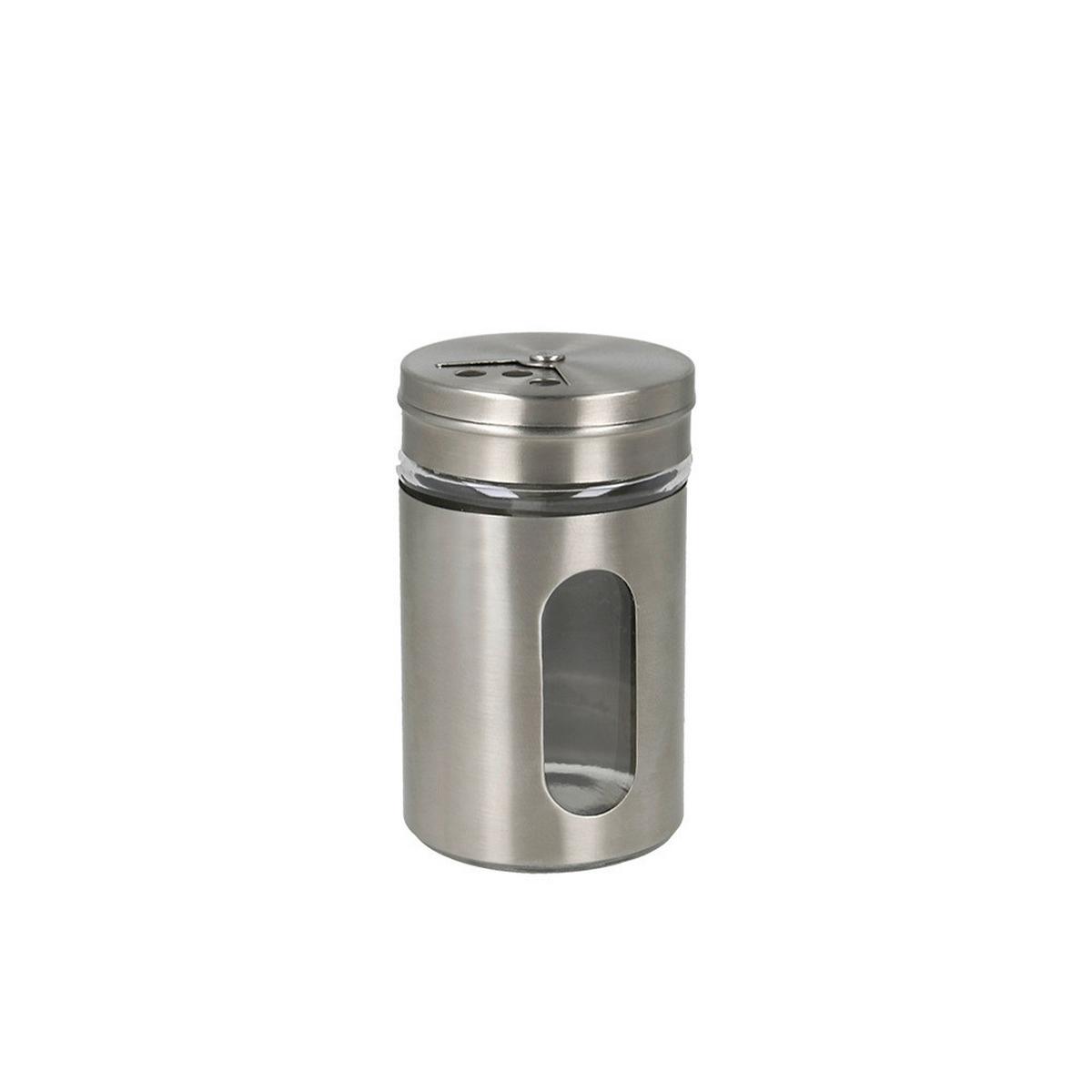 Gewürzstreuer Munir Chrom D/h: Ca. 5/8 Cm - Edelstahlfarben, Basics, Metall (5/8cm) - Metaltex