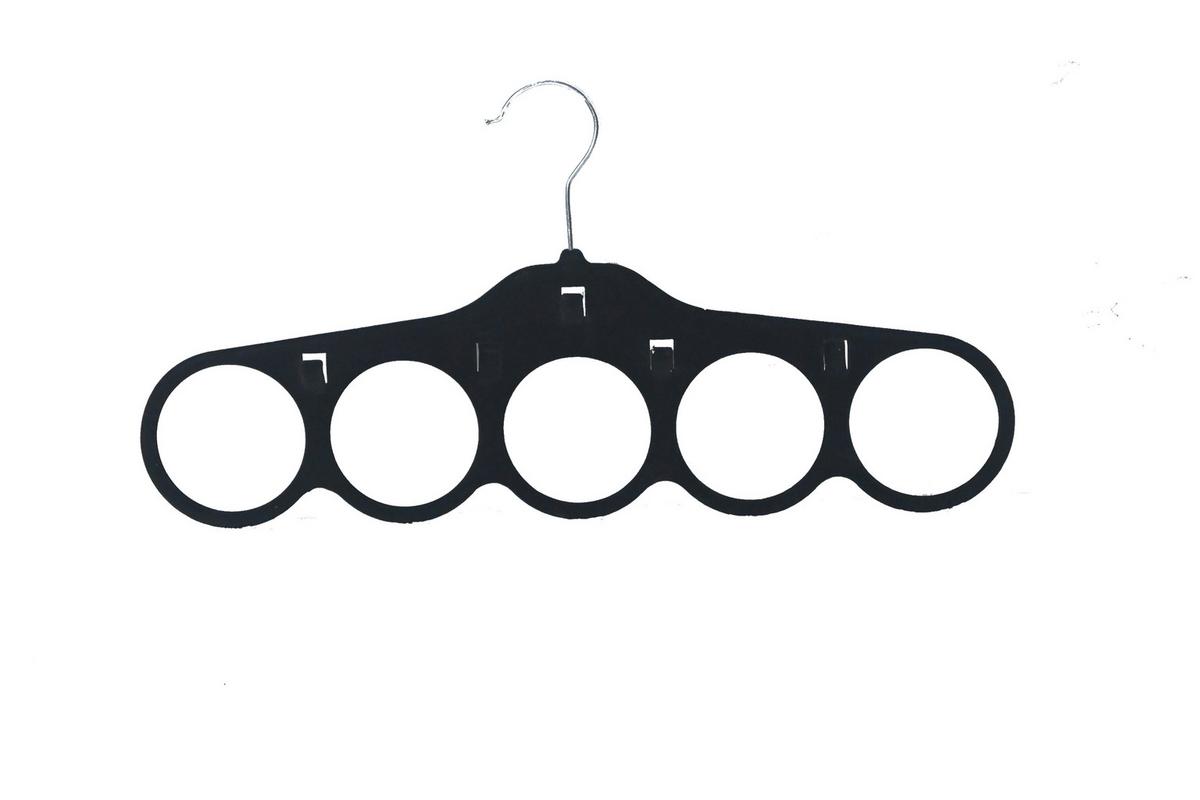 RAMÍNKO NA ŠÁLY VELVET - černá, Moderní, kov/textil (41/21/0,5cm) - Modern Living