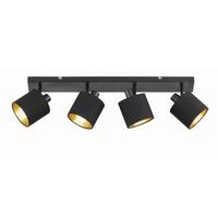 Strahler R80334079 Tommy - Goldfarben/Schwarz, Basics, Textil/Metall (70/19/17,6cm)