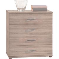 Kommode 60 cm Lilly Eiche Dekor - Eichefarben/Silberfarben, KONVENTIONELL, Holzwerkstoff (60/70/30cm) - Carryhome