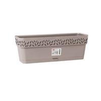 Műanyag Balkonláda És Alj Cloe Kb. 50cm - bézs, Basics, műanyag (17/18/50cm)