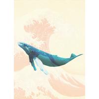 Fototapete Whale Voyage - Multicolor, Trend, Papier (200/280cm)