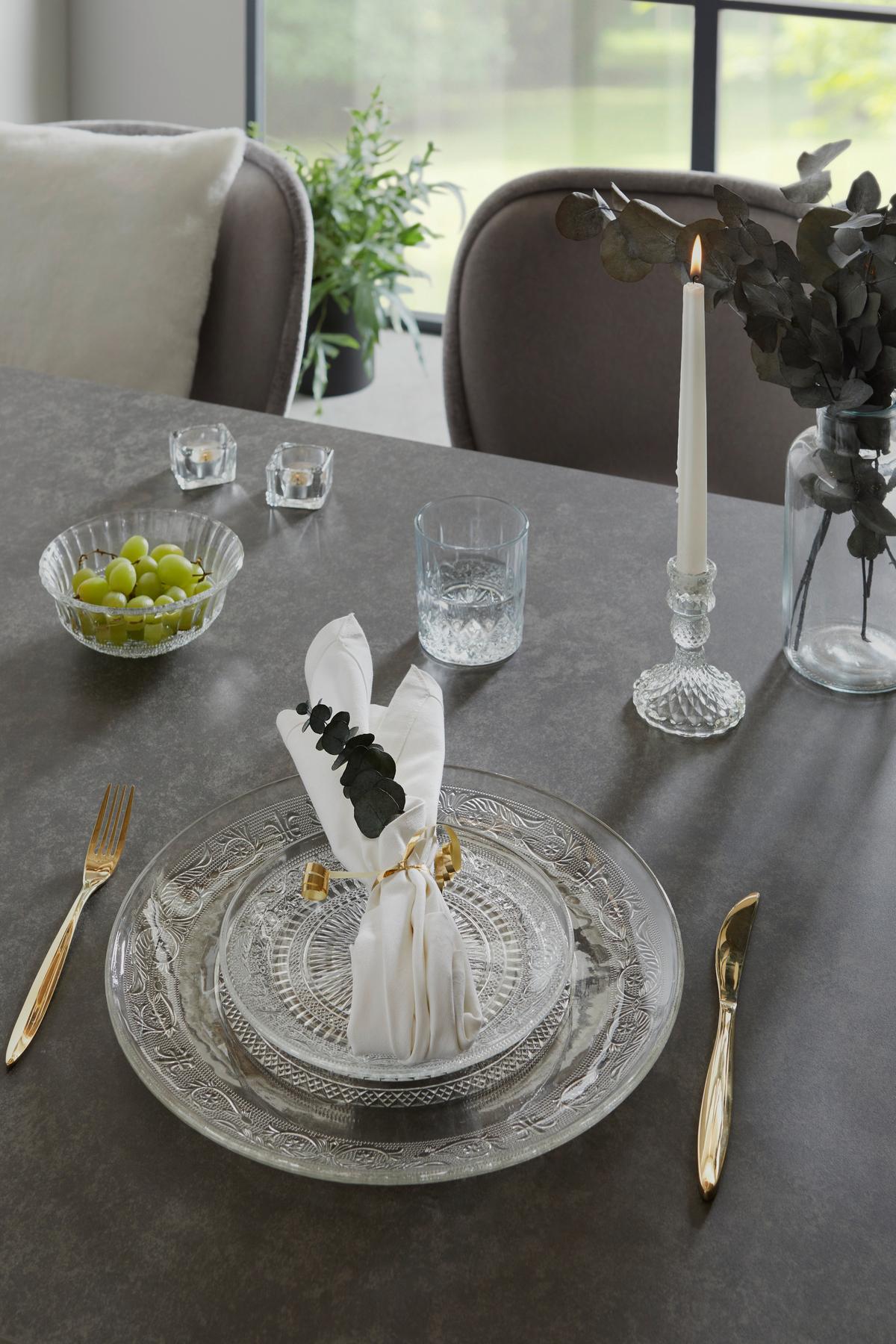 Tányér Samanta - átlátszó, Basics, Üveg (20/1,5cm) - James Wood