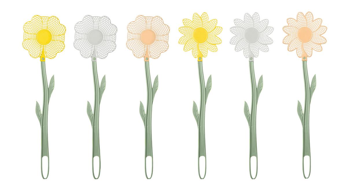 Fliegenklatsche Floyd - Gelb/Lachsfarben, KONVENTIONELL, Kunststoff (12/47,4cm) - Ondega