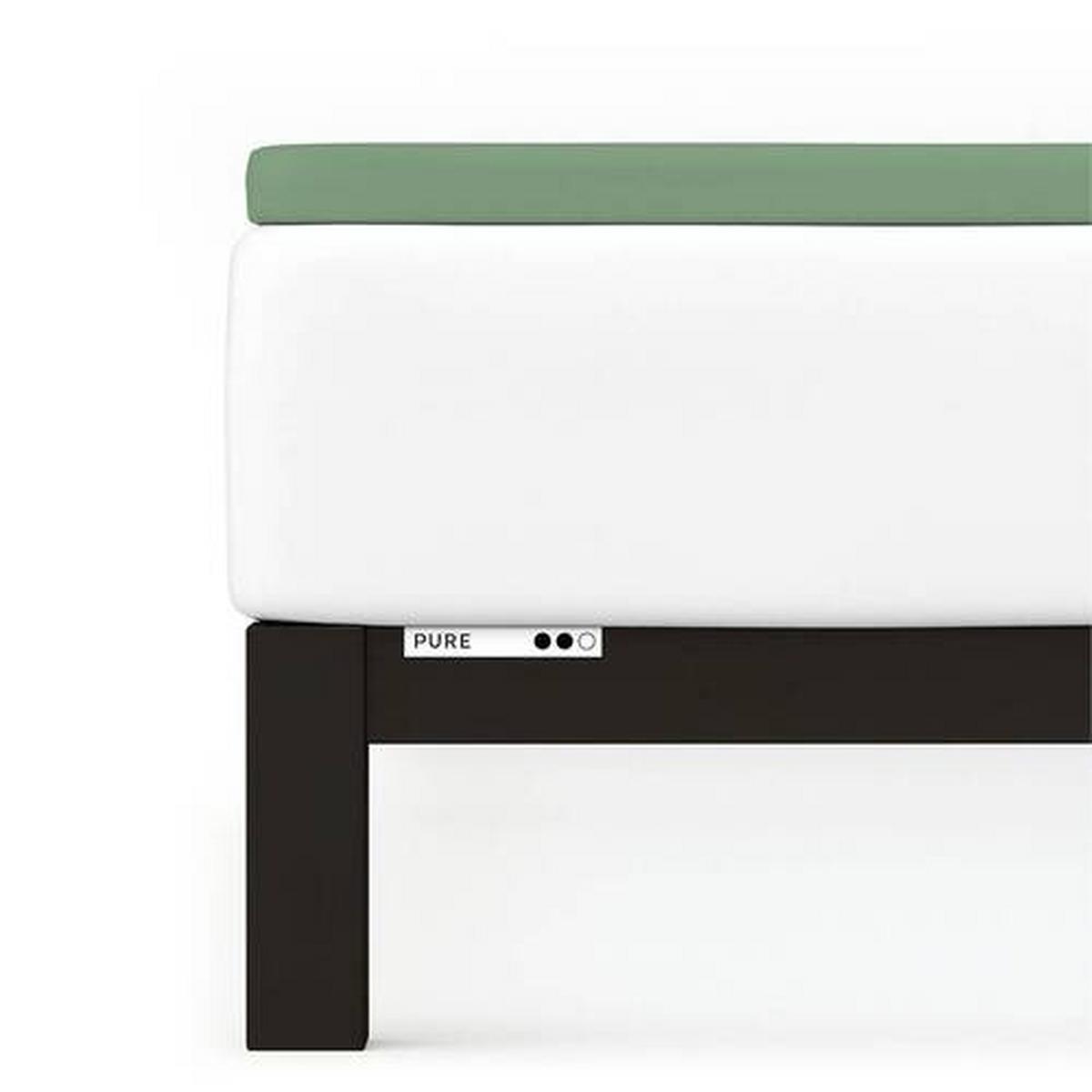 Topper-spannleintuch Pure Topper - Grün, Basics, Textil (180-200/200-220cm) - Schlafgut