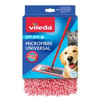 Wischbezug Vileda-Mikrofaser - Rot, Basics, Textil (18,5/16/0,1cm) - Vileda