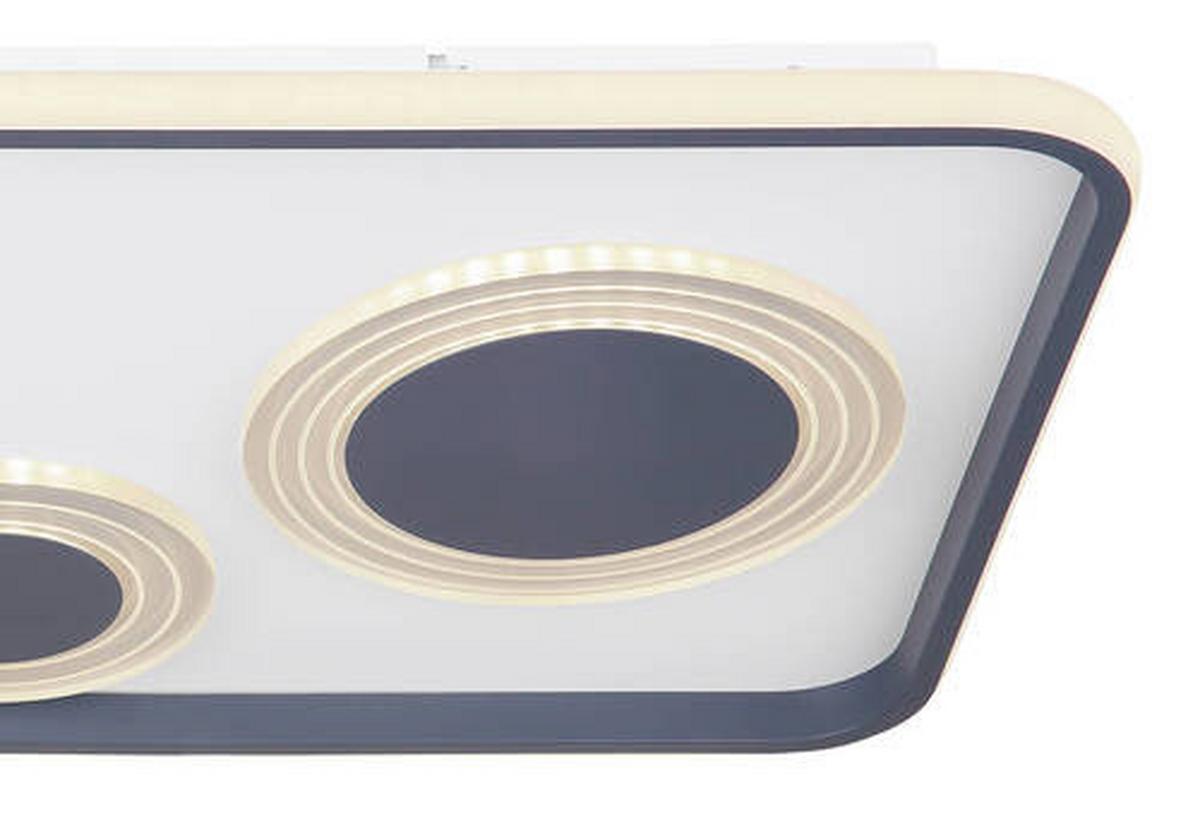LED-Deckenleuchte 48446-55 - Anthrazit/Opal, Design, Kunststoff/Metall (70/38/6,2cm) - Globo