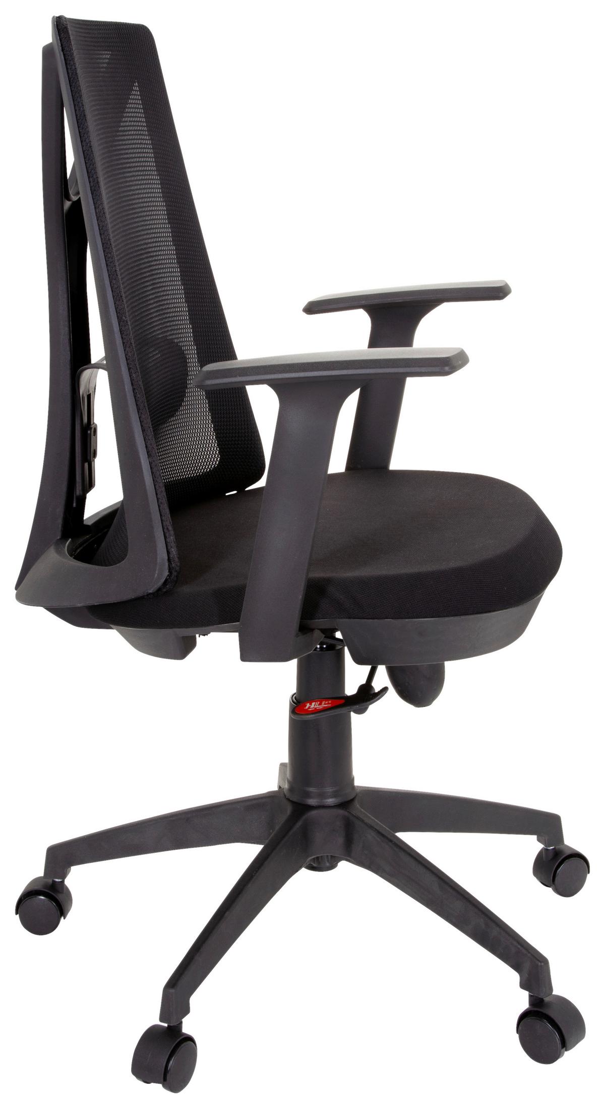Bürostuhl Falun Basic Schwarz Bis 120 Kg - Schwarz, Basics, Kunststoff/Textil (64/100/60cm) - MID.YOU