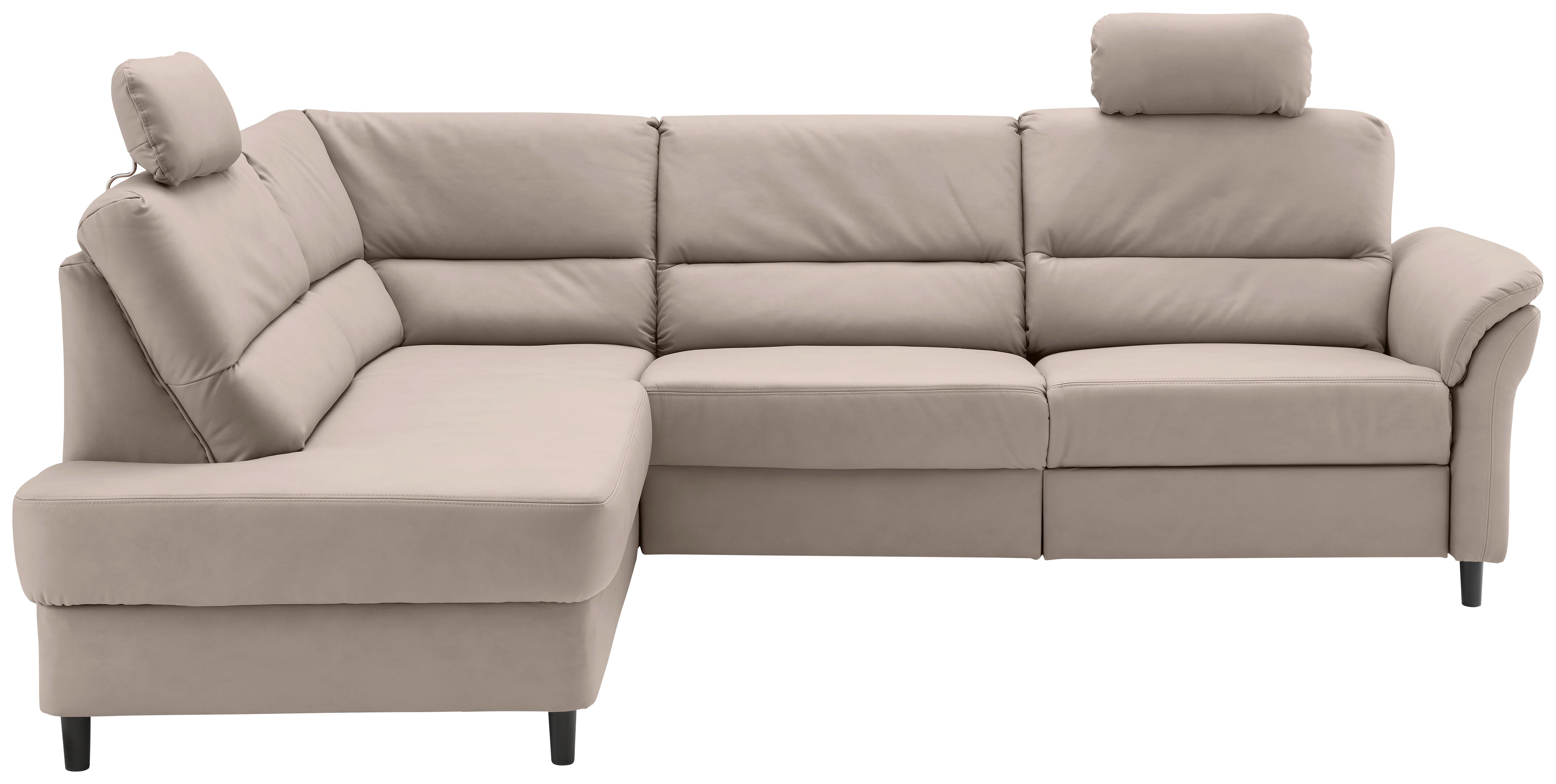 Ecksofa Cavoli, Beige S: 190x266 cm - Beige/Schwarz, MODERN, Textil (190/266cm) - Livetastic