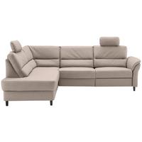Ecksofa Cavoli, Beige S: 190x266 cm - Beige/Schwarz, MODERN, Textil (190/266cm) - Livetastic